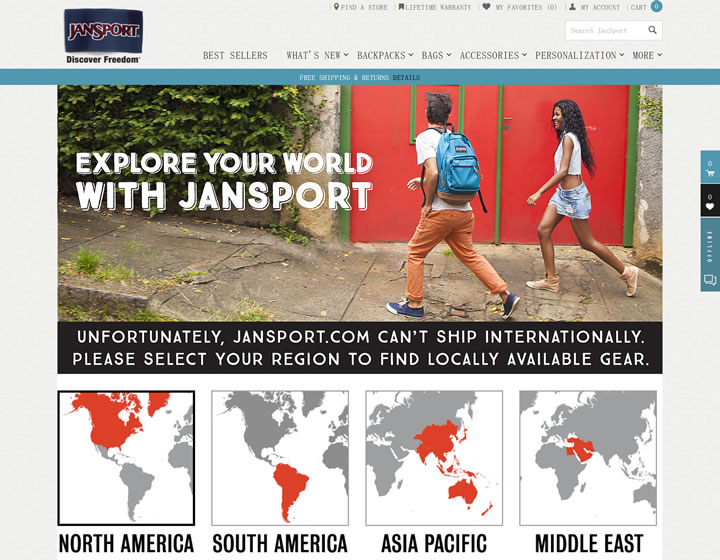 美国流行背包品牌：JanSport（杰斯伯）