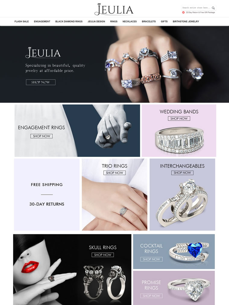 美国珠宝网上商店：Jeulia