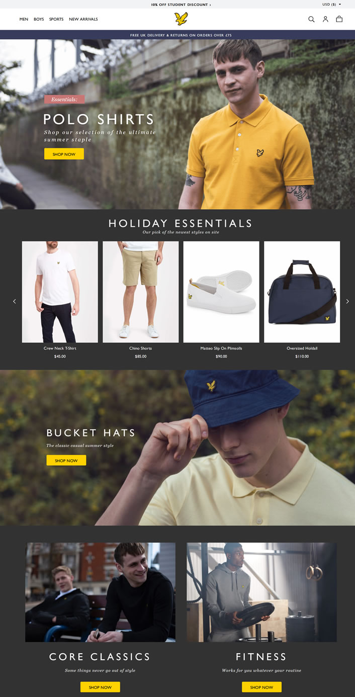 Lyle &#038; Scott苏格兰金鹰官网：英国皇室御用品牌