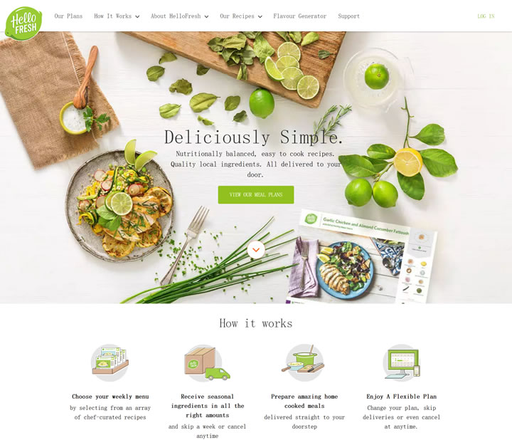 HelloFresh澳大利亚：订购你的美味食品盒、健康餐食