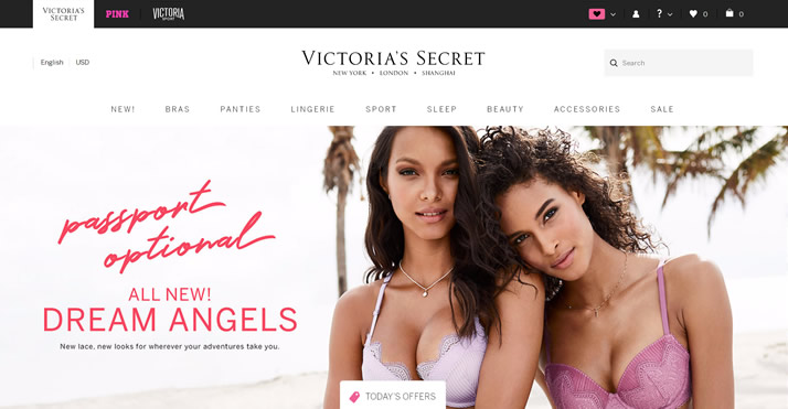 维多利亚的秘密官方网站：Victoria&#8217;s Secret