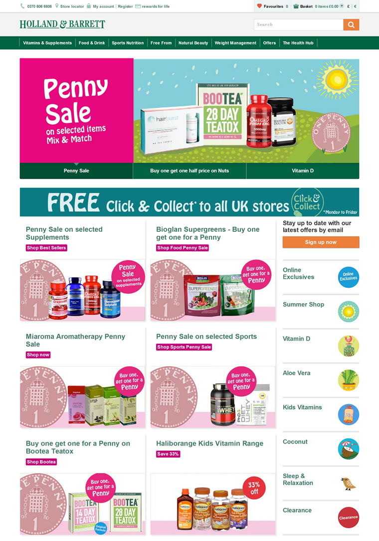 英国百年闻名的优质健康产品连锁店：Holland &amp; Barrett