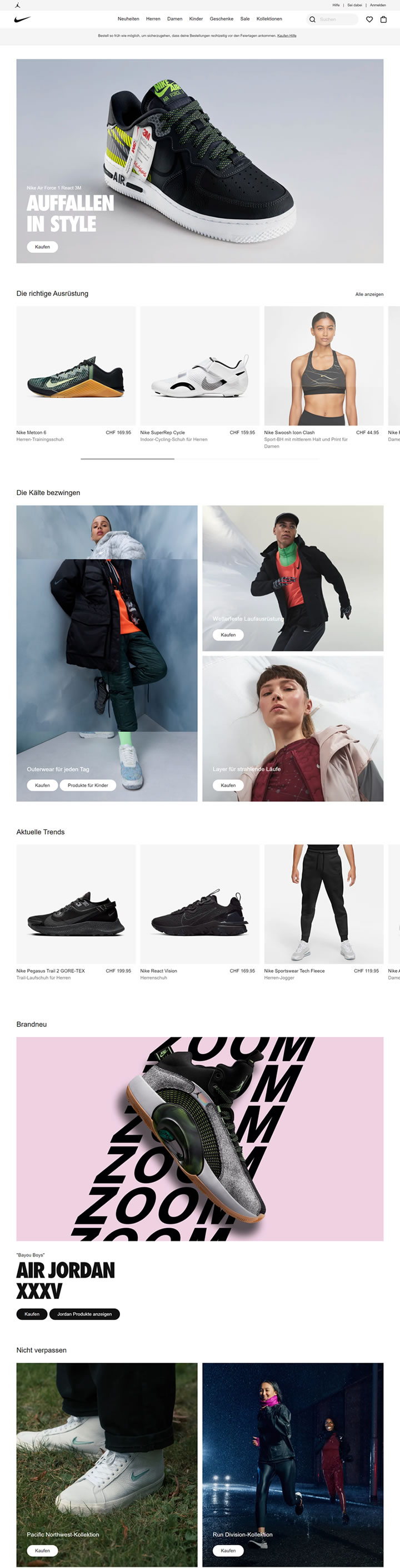 Nike瑞士官网：Nike CH