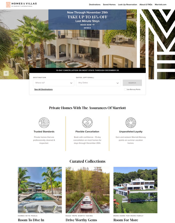 万豪国际住宅与别墅集团：Homes &#038; Villas by Marriott International