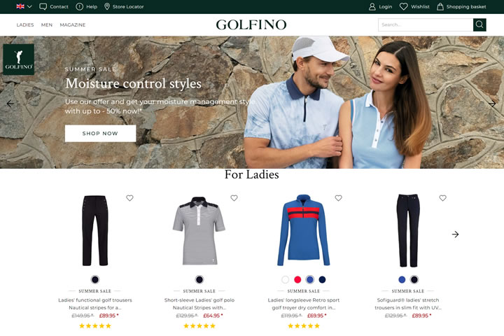 GOLFINO英国官网：高尔夫服装