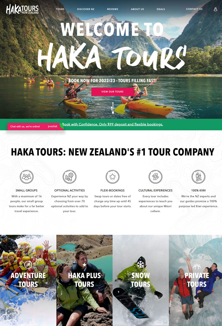 新西兰排名第一的旅游公司：Haka Tours