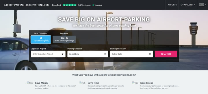 美国领先的机场停车聚合商：Airport Parking Reservations