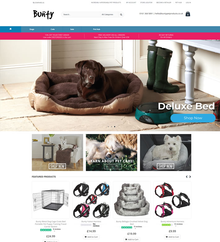 英国曼彻斯特宠物用品品牌：Bunty Pet Products