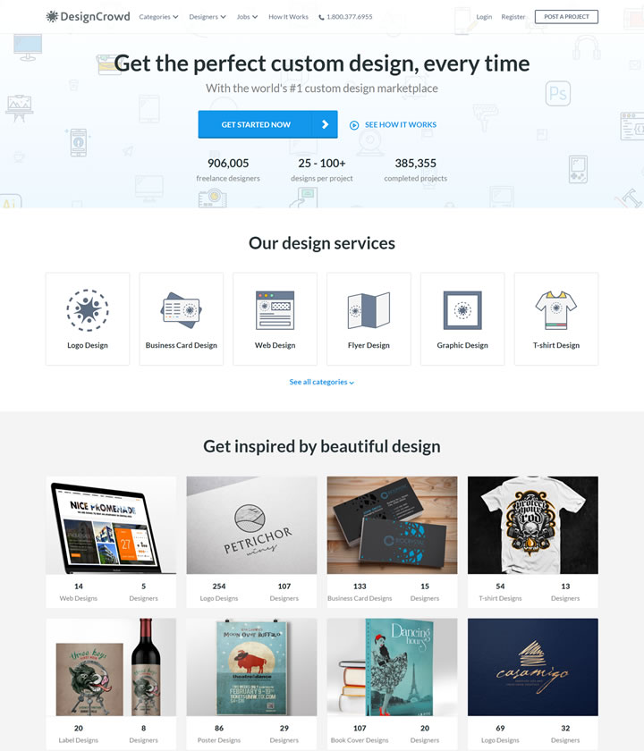 全球性的众包图形设计市场：DesignCrowd