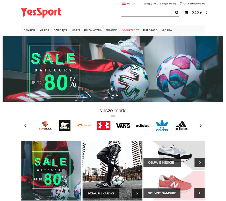 波兰在线运动商店：YesSport