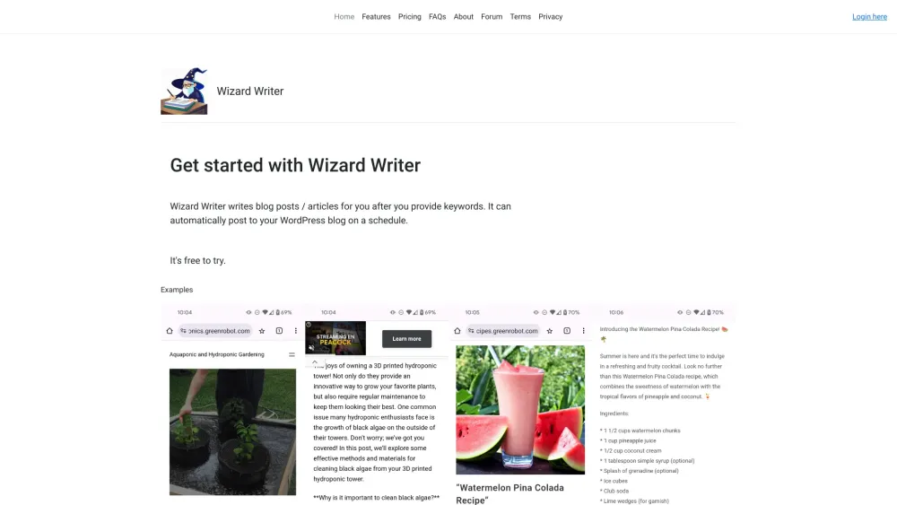 Wizard Writer：人工智能驱动的博客文章生成器