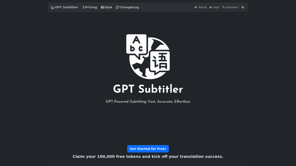 GPT Subtitler：使用 AI 语言模型快速、准确地翻译字幕。