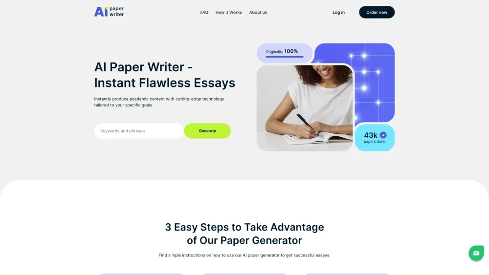 AI Paper Writer Online：立即生成完美的论文。