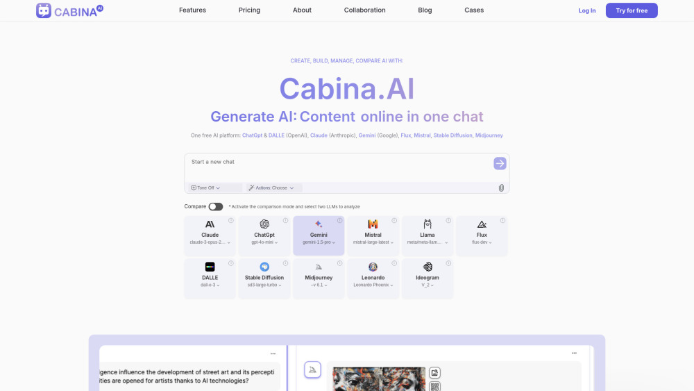 Cabina.AI：一体化人工智能聊天工作区：生产力、沟通和教育