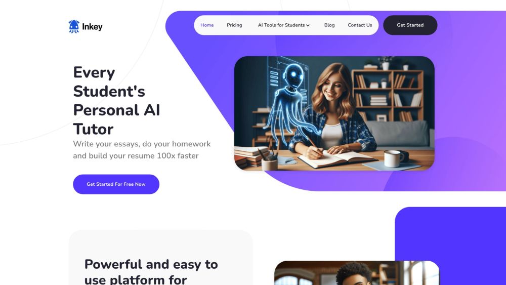 Inkey.ai：每个学生的私人人工智能导师。