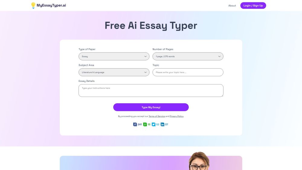 My EssayTyper.ai：一种基于人工智能的工具，使用最先进的人工智能和机器学习模型为学校学生撰写优秀的论文。