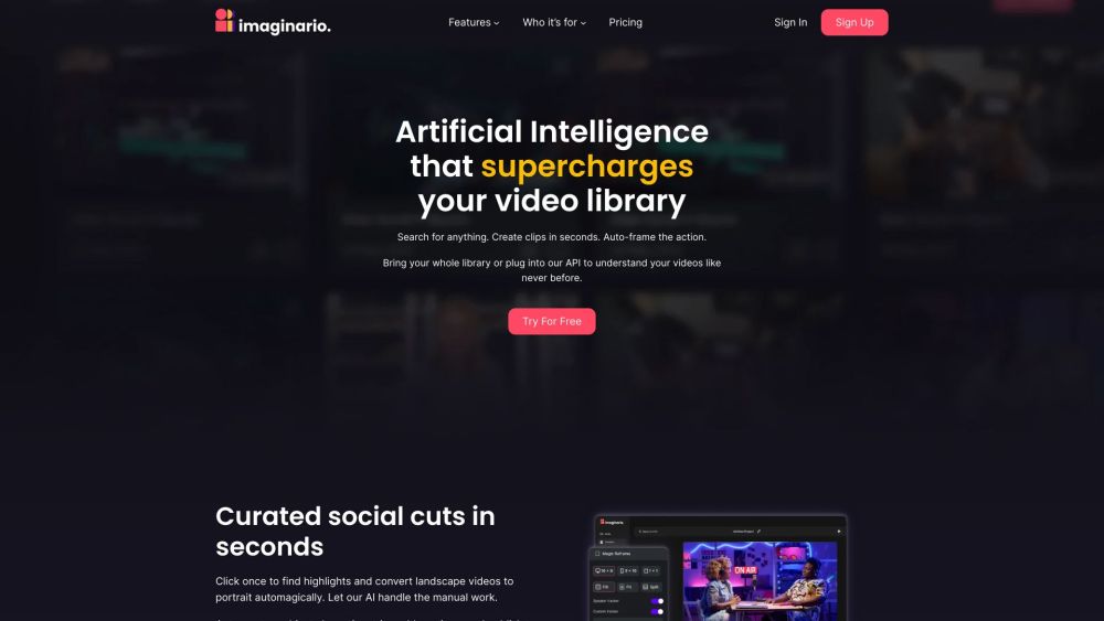 Imaginario.ai：利用 AI 增强您的视频库