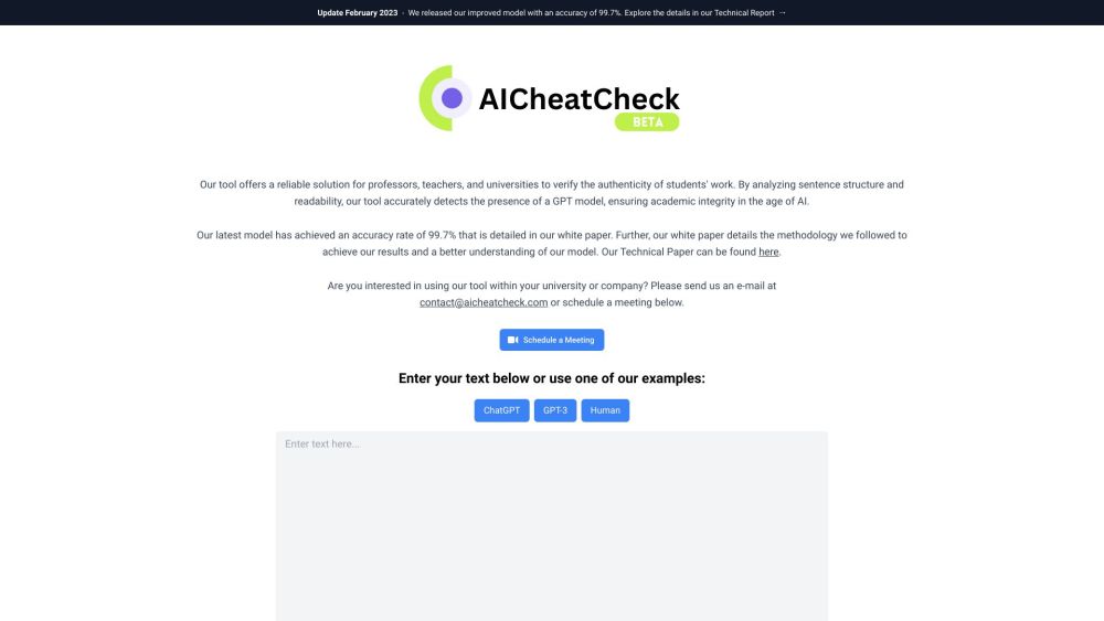 AICheatCheck：AI Checker 使用最先进的技术检测并防止教育中的作弊。