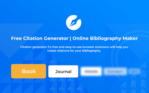 Citation Generator ai chrome 扩展：自动创建学术论文的引文