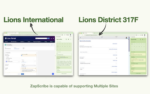 Zap Scribe ai chrome 扩展：轻松报告狮子俱乐部活动