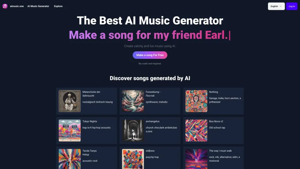 AI 音乐生成器：创建独特的 AI 生成音乐。