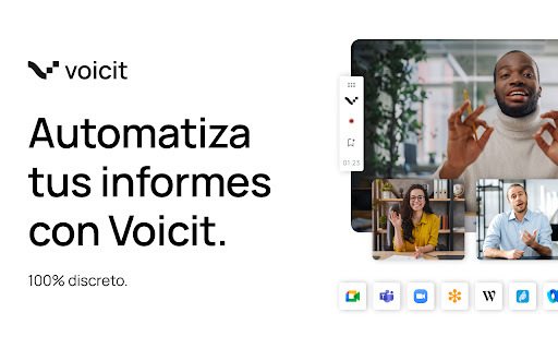 Voicit ai chrome 扩展：人工智能驱动的自动会议报告生成器。