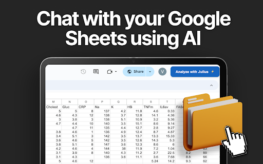 Julius ai chrome 扩展：人工智能驱动的 Google Sheets 分析