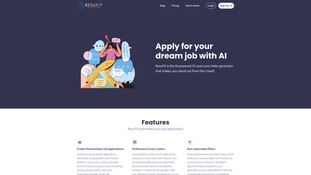 ResuFit：使用 ResuFit AI 支持的工具生成个性化简历和求职信，以便在求职中脱颖而出。