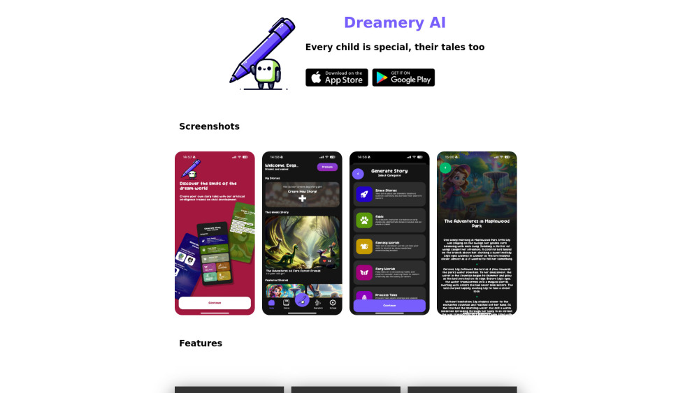 Dreamery AI：个性化故事和插图的 AI 模型