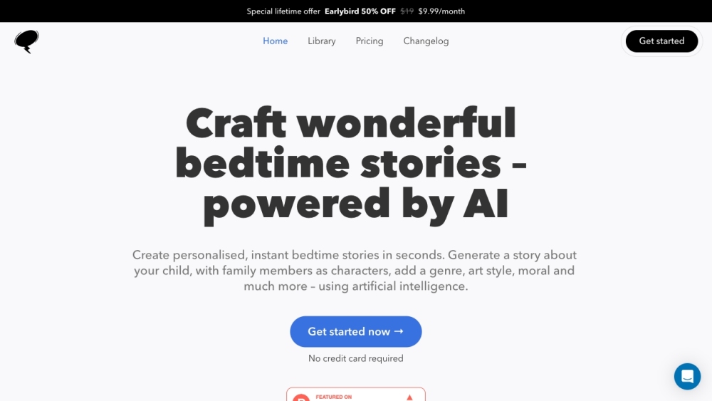 Bedtimestory.ai：利用人工智能驱动的 Bedtimestory.ai 为儿童生成个性化的睡前故事。