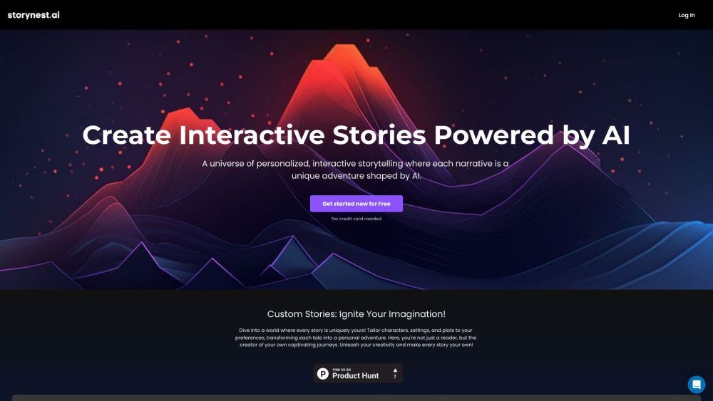 StoryNest.ai：StoryNest.ai：人工智能和想象力碰撞，创造互动的、不断发展的叙事。