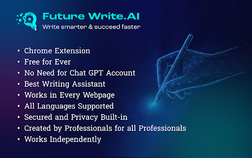 FutureWrite.AI ai chrome 扩展：面向专业人士的人工智能写作助手。