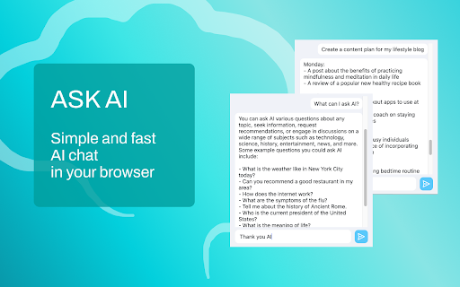 Ask AI ai chrome 扩展：AI 聊天扩展，轻松沟通