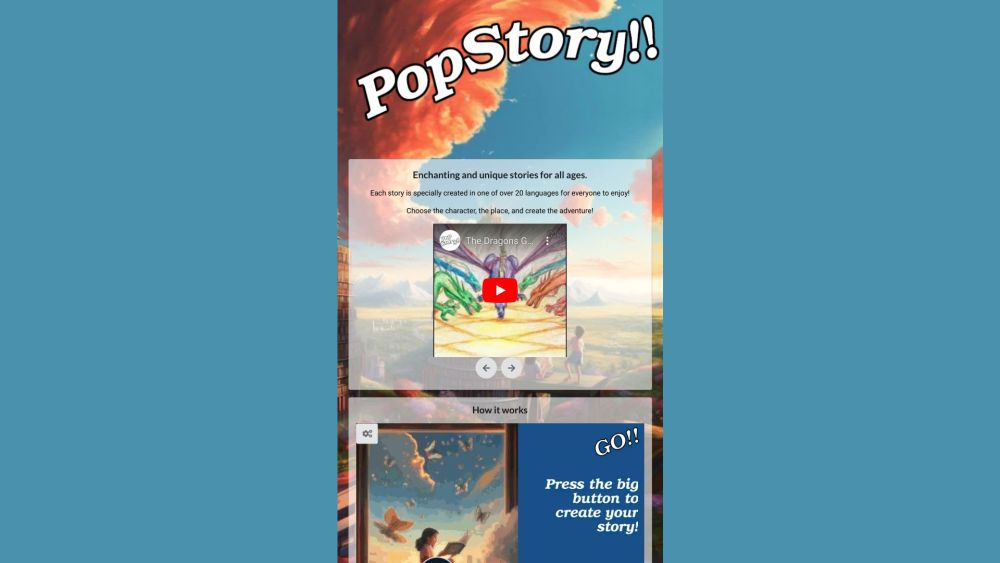 PopStory!!：为学前儿童创建带有图片的独特有声读物。