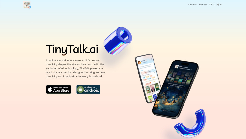 TinyTalk.ai：用于个性化儿童故事书创作的人工智能平台。