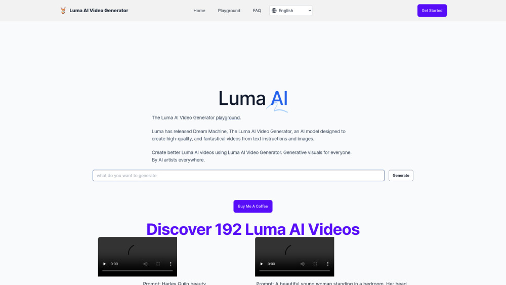 Luma AI Video Generator：从文本和图像生成人工智能视频