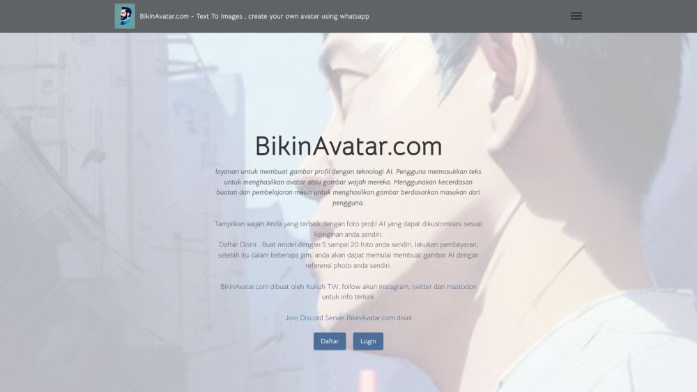 BikinAvatar.com - 文本到图像：使用 BikinAvatar.com 上的 AI 技术创建您自己的头像或个人资料图片。