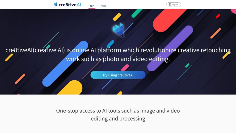 cre8tiveAI：cre8tiveAI 是一个照片编辑平台，利用 AI 技术提供快速、高效的解决方案。