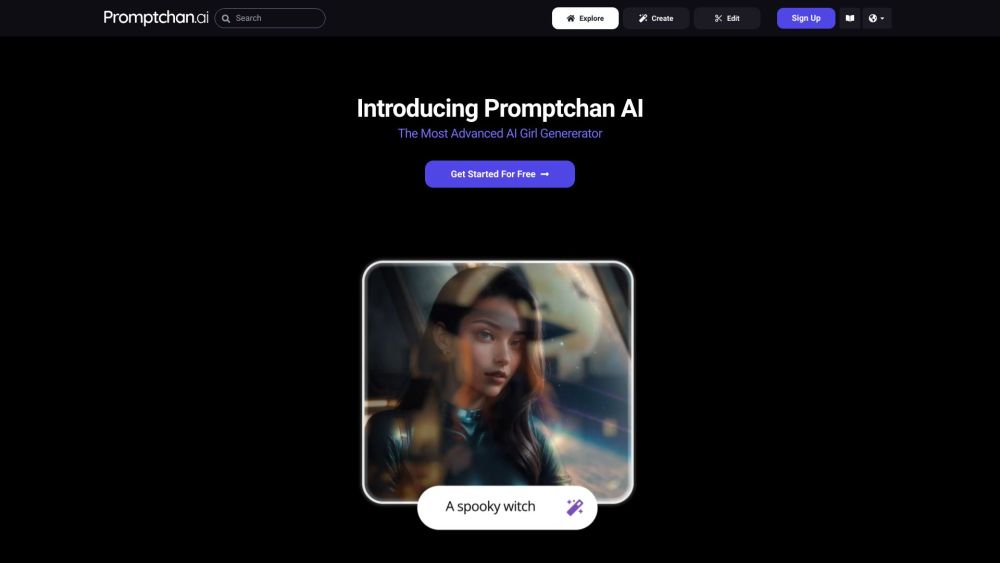 Promptchan AI：免费女孩人工智能图像生成器