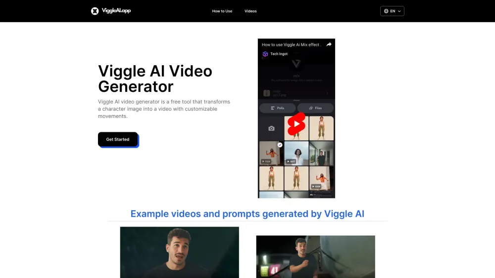 Viggle AI：使用 Viggle AI 提示创建舞蹈视频。