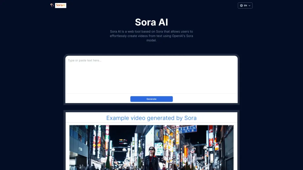 Sora AI：将文本转换为视频