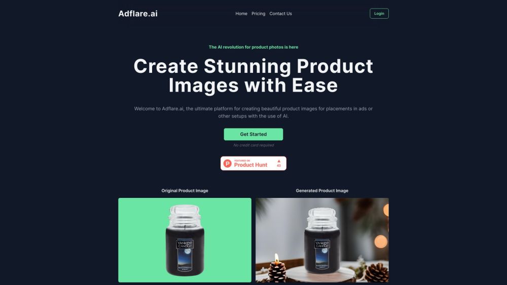 Adflare.ai：利用 AI 彻底改变产品照片。