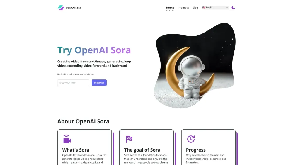 OpenAI Sora：尖端的文本转视频模型。