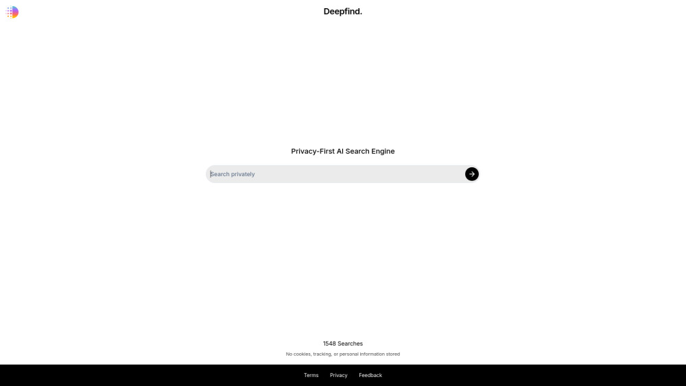 Deepfind：专注于隐私的人工智能搜索引擎，可提供准确答案。