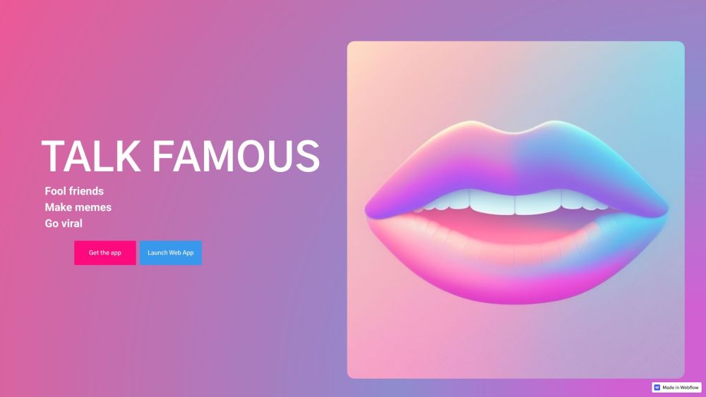 Talk Famous - AI 语音生成器：使用 Talk Famous AI 为视频、播客和模因生成有趣且逼真的声音。