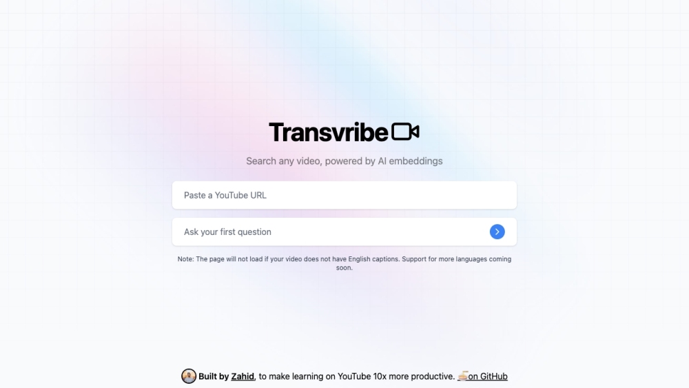 Transvribe：Transvribe 使用 AI 嵌入转录和搜索视频。