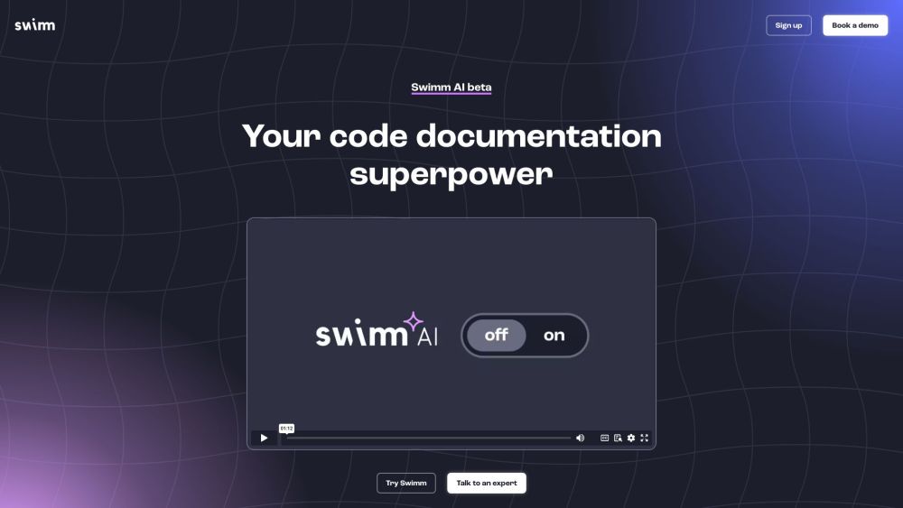 Swimm：Swimm 是一款人工智能驱动的文档工具，可根据代码创建交互式文档。