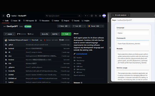 KuaFuAI ai chrome扩展：代码分析理解