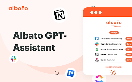 Albato GPT-Assistant ai chrome 扩展：AI 增强型浏览助手