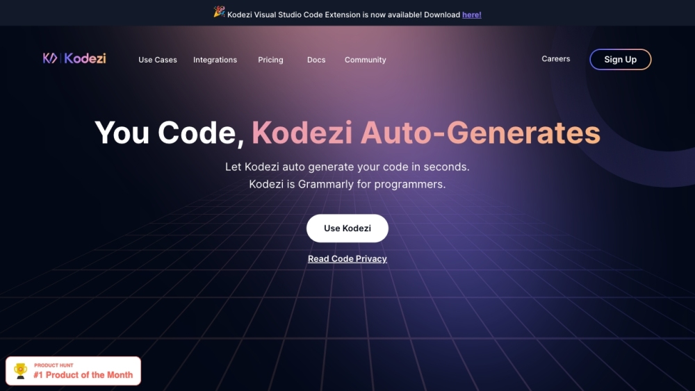 Kodezi：Kodezi 是一款人工智能工具，可以自动更正代码并提高其质量。